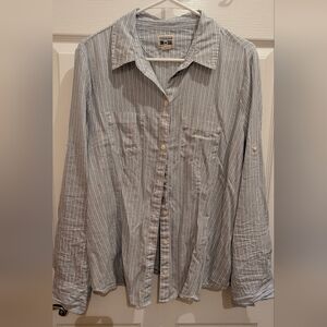 Converse One Star Blue Striped Shirt XL